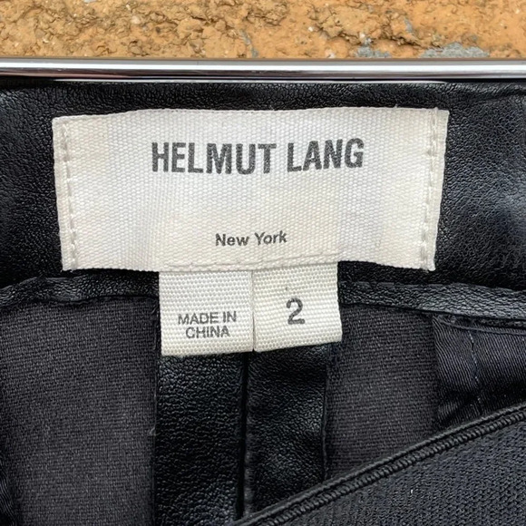 Helmut Lang stretch leather leggings 2 - Picture 5 of 11